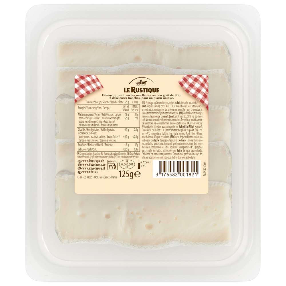 Produktabbildung Le Rustique Brie Scheiben