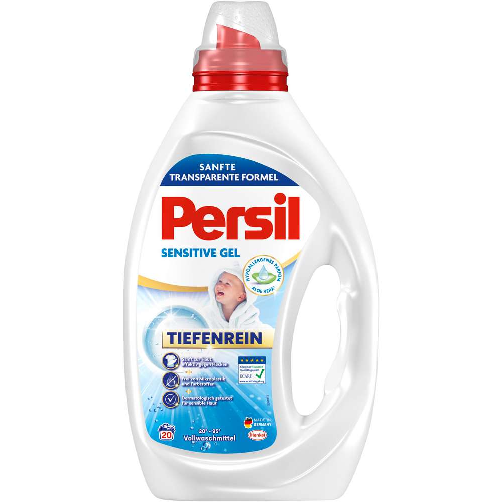Produktabbildung Persil Universal-Waschmittel, Sensitive-Gel, Tiefenrein