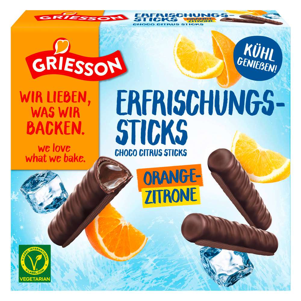 Produktabbildung Griesson Schoko-Zitrus Erfrischungs-Sticks