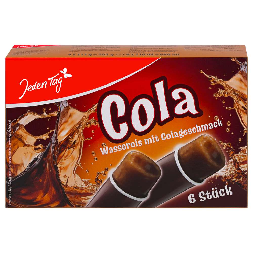 Produktabbildung Jeden Tag Wassereis, Cola Sticks