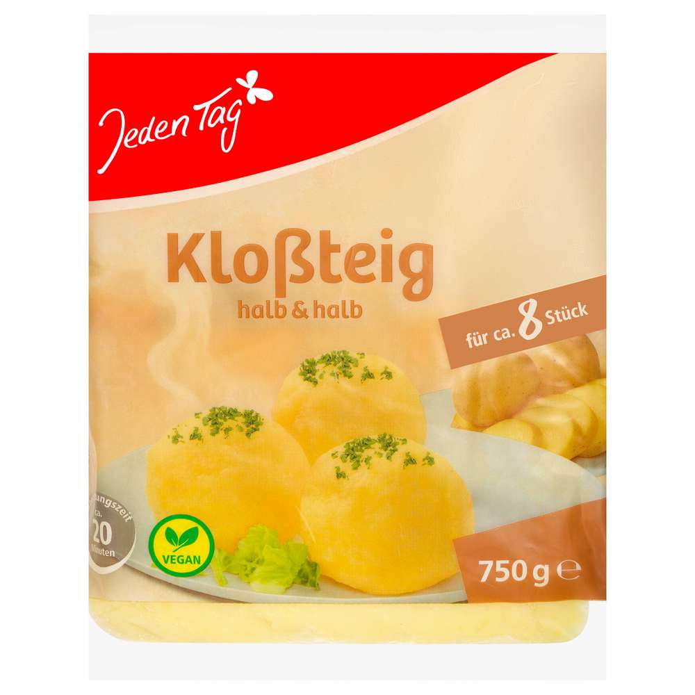 Produktabbildung Jeden Tag Kloßteig, halb & halb