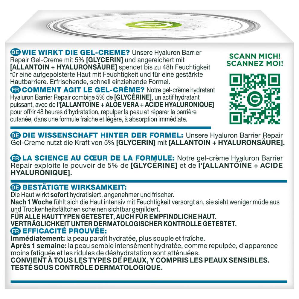 Produktabbildung Garnier Skin Active Hyaluron + Gel-Creme Tag