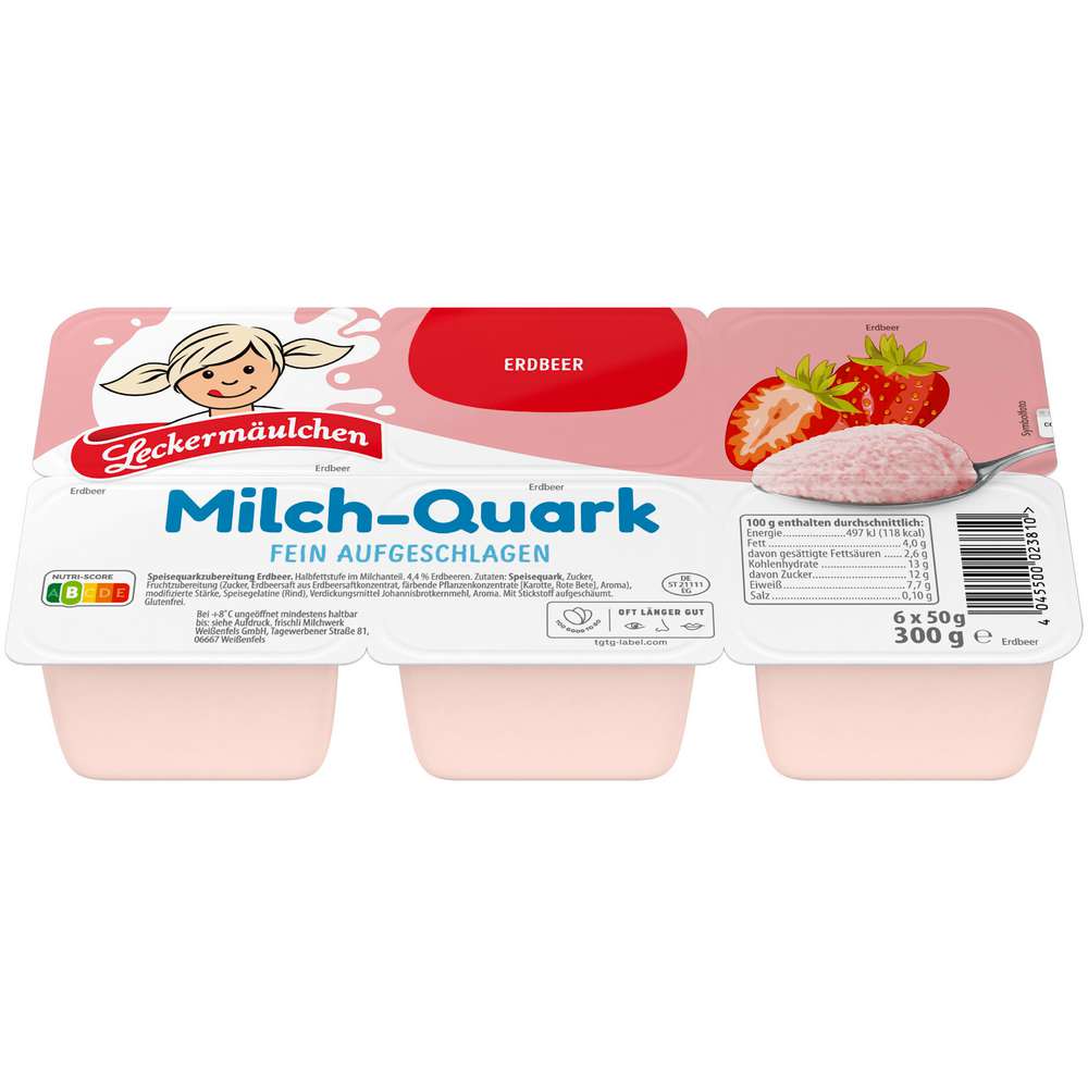 Produktabbildung Leckermäulchen Milch-Quark Minis, Erdbeer