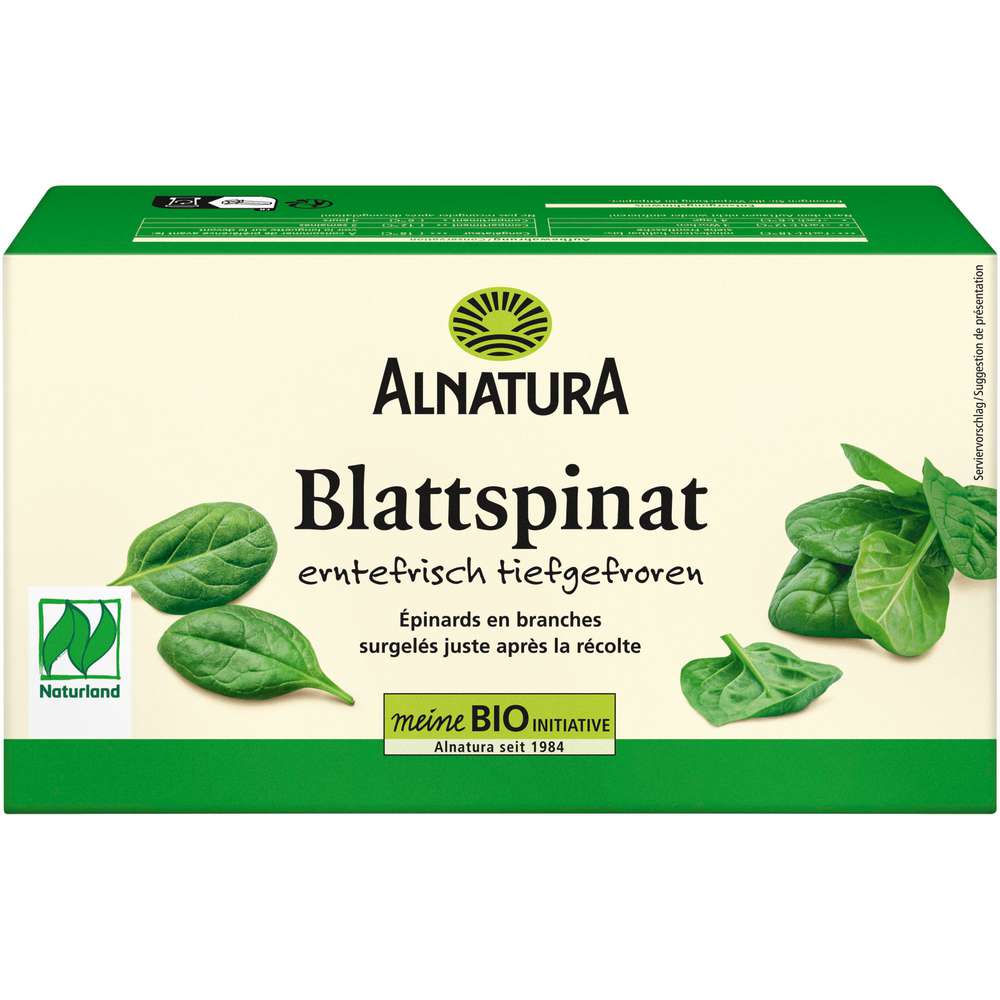 Produktabbildung Alnatura Bio Blattspinat, tiefgekühlt