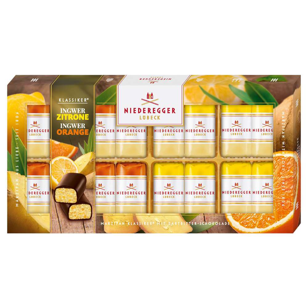 Produktabbildung Niederegger Pralinen Marzipan Klassiker, Duo Ingwer