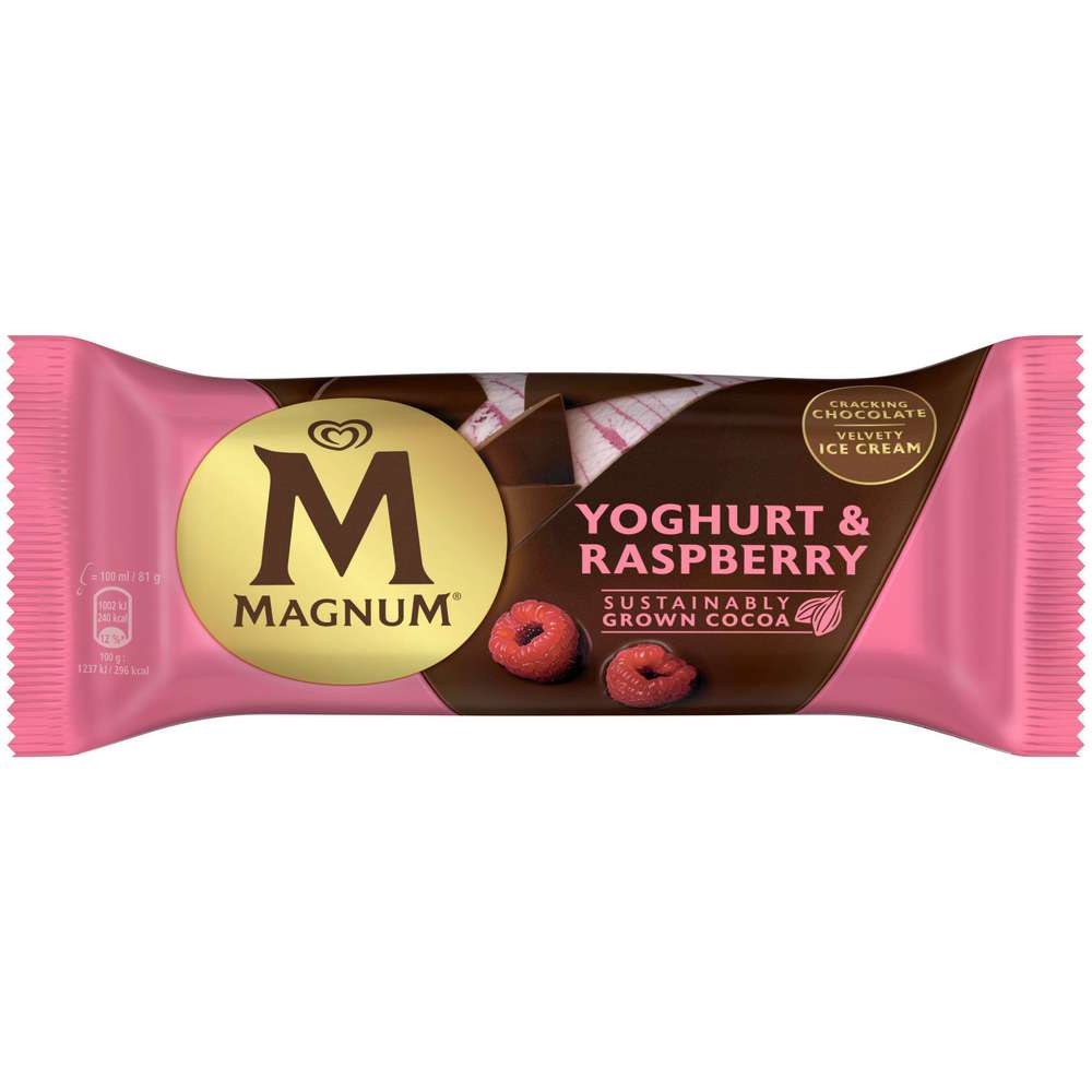 Produktabbildung Magnum Stiel-Eis, Joghurt & Himbeere