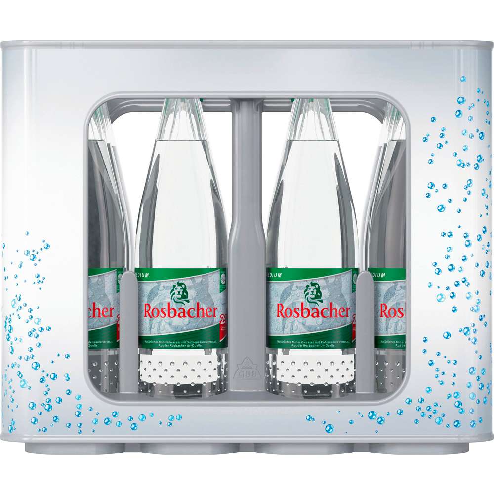 Produktabbildung Rosbacher Mineralwasser, Medium (12x 0,750 Liter)