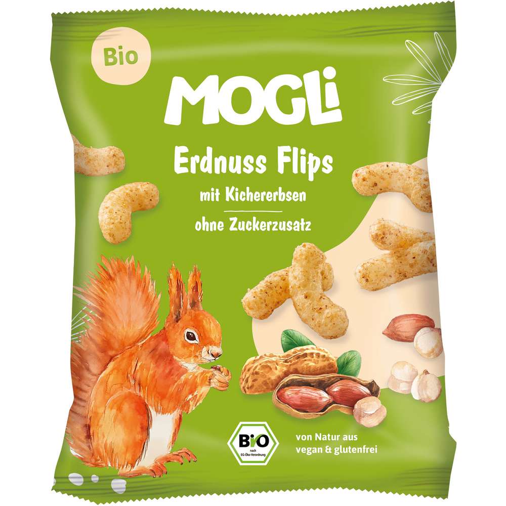 Produktabbildung MOGLi Erdnussflips mit Kichererbsen