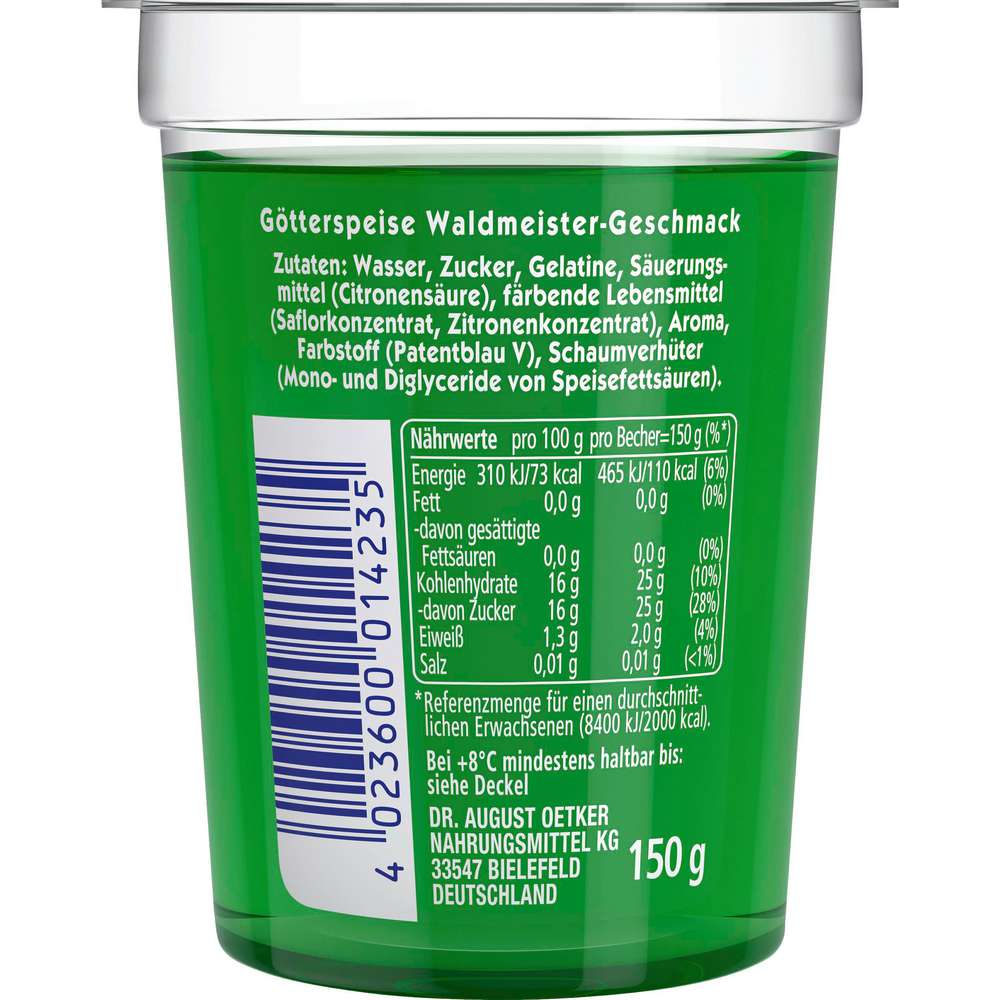 Produktabbildung Dr. Oetker Götterspeise Waldmeister