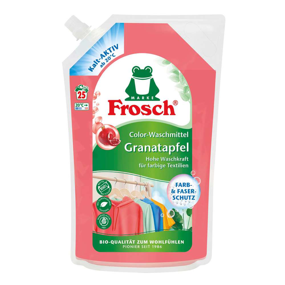 Produktabbildung Frosch color-Waschmittel, Granatapfel