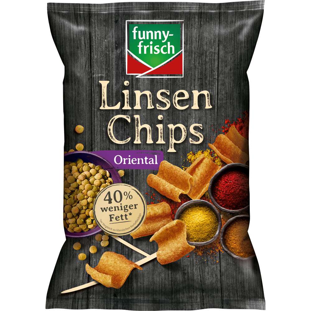 Produktabbildung funny-frisch Linsen Chips, Oriental