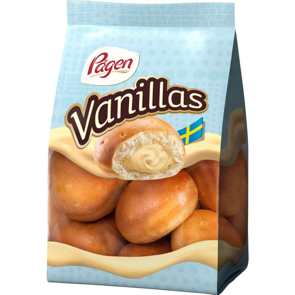 Produktabbildung Pagen Weizenbällchen Vanillas, Vanillecreme