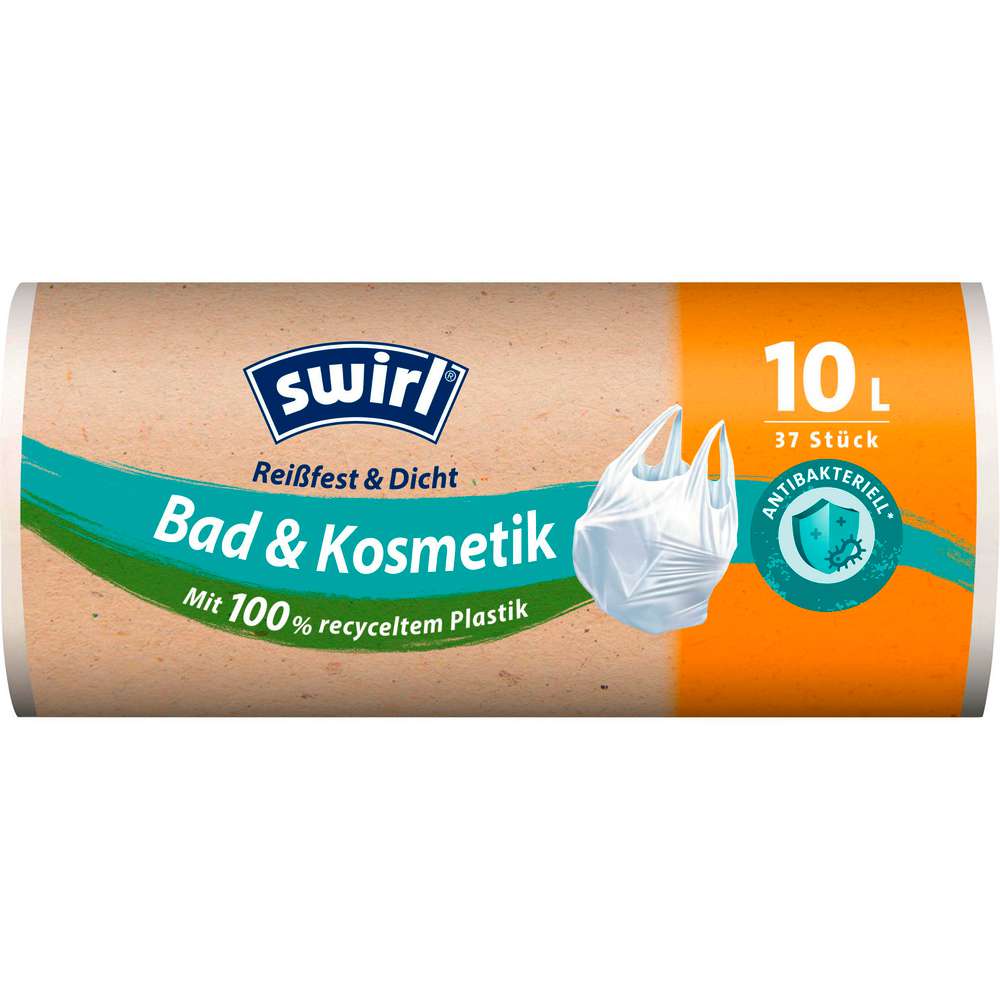 Produktabbildung Swirl Müllbeutel 10L Bad und Kosmetik, Reißfest & Dicht