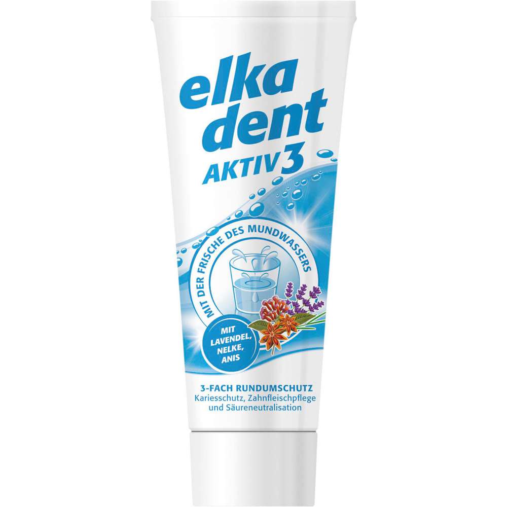 Produktabbildung Elkadent Zahncreme Aktiv 3