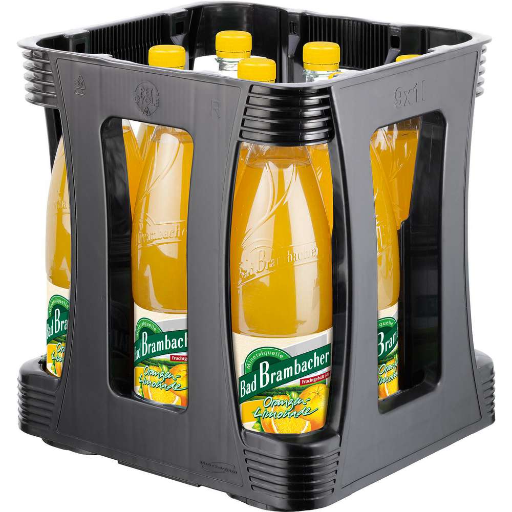 Produktabbildung Bad Brambacher Limonade Orange (9x 1,000 Liter)