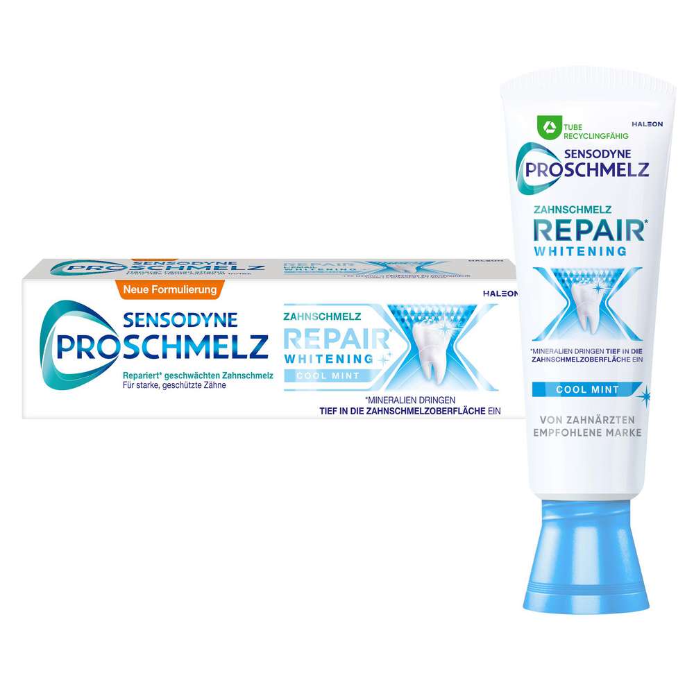 Produktabbildung Sensodyne Zahncreme Proschmelz, Repair Whitening Cool Mint
