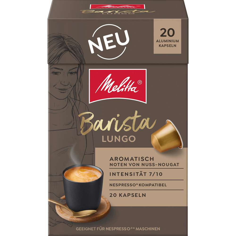 Produktabbildung Melitta Kaffee-Kapseln Barista Lungo