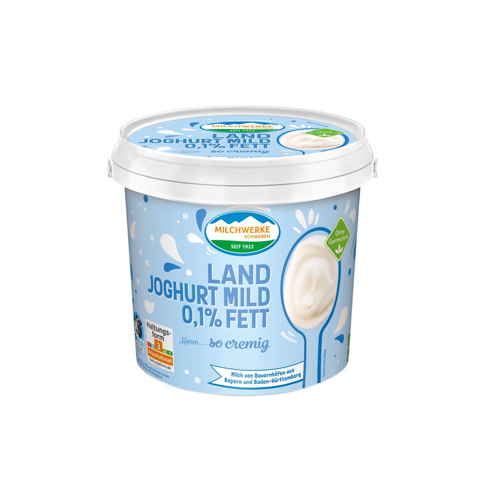 Produktabbildung Milchwerke Schwaben Landjoghurt mild 0,1% Fett