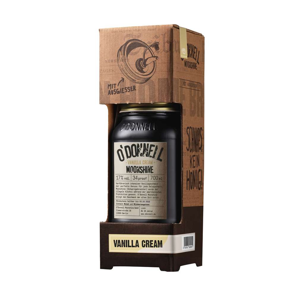 Produktabbildung O'Donnell Vanilla Cream Moonshine 17 %