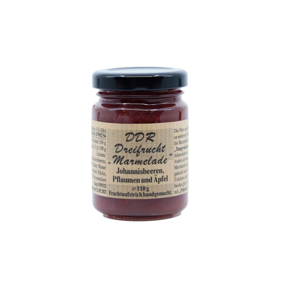 Produktabbildung Feinkost-Manufaktur DDR Dreifrucht Marmelade 