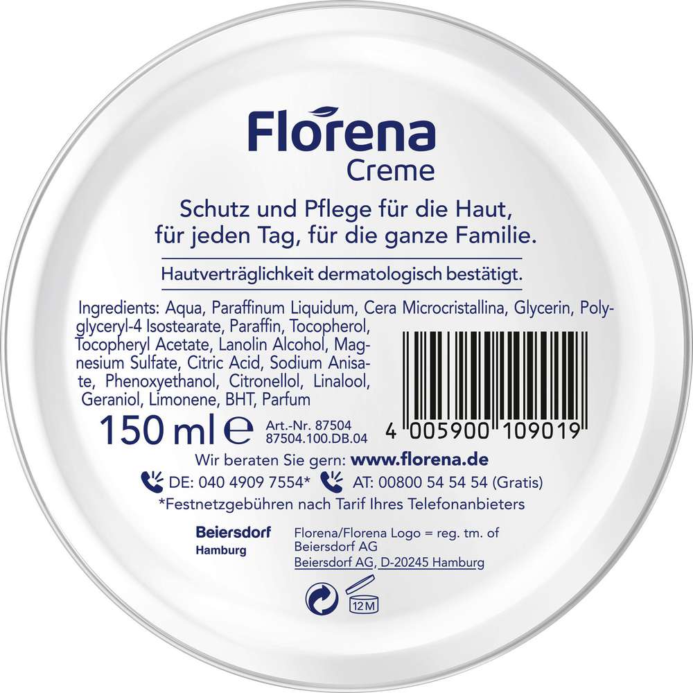 Produktabbildung Florena Hautcreme
