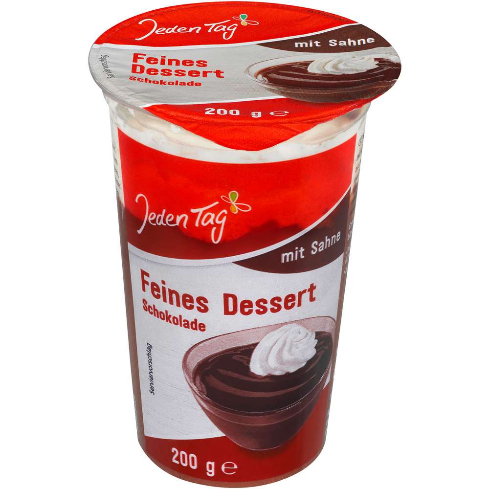 Produktabbildung Jeden Tag Pudding mit Sahne, Schokolade