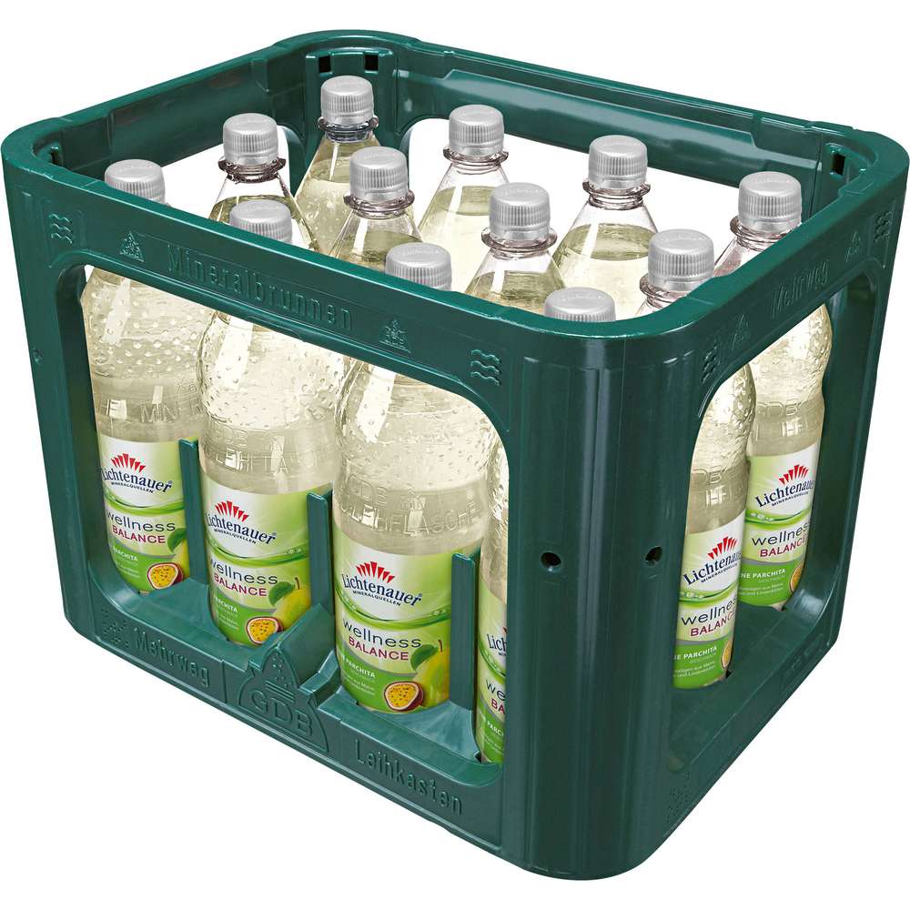Produktabbildung Lichtenauer Wellness Balance Mineralwasser mit Kohlensäure (12x 1,000 Liter)