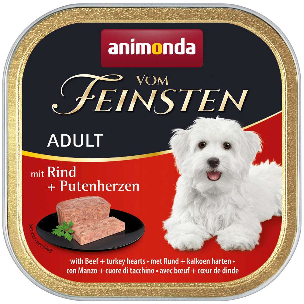 Produktabbildung animonda Hunde-Nassfutter Adult, Rind/Putenherz