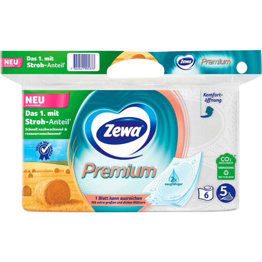 Produktabbildung Zewa Toilettenpapier Premium 5-lagig