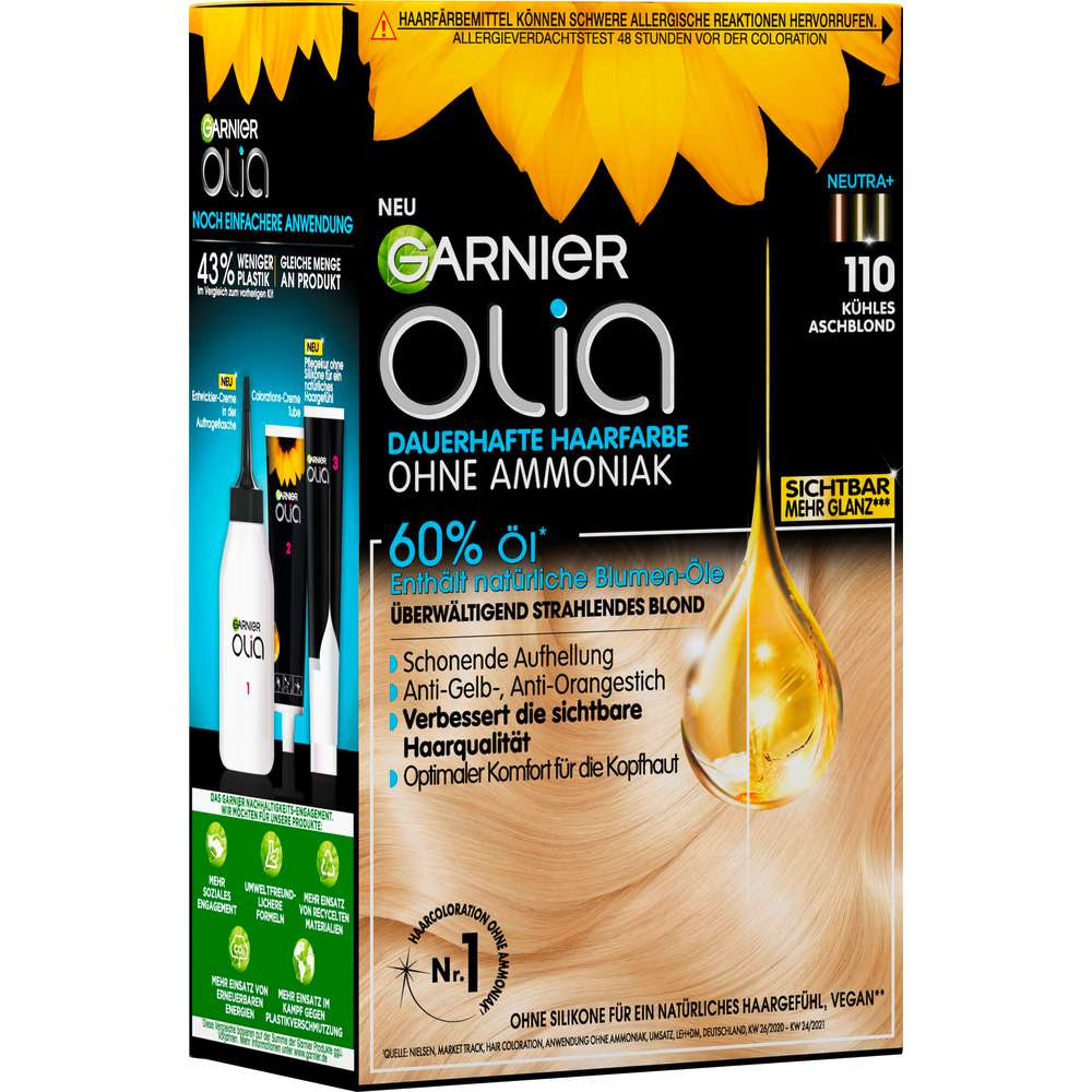 Produktabbildung Garnier Haarfarbe Olia, 110 kühles Aschblond