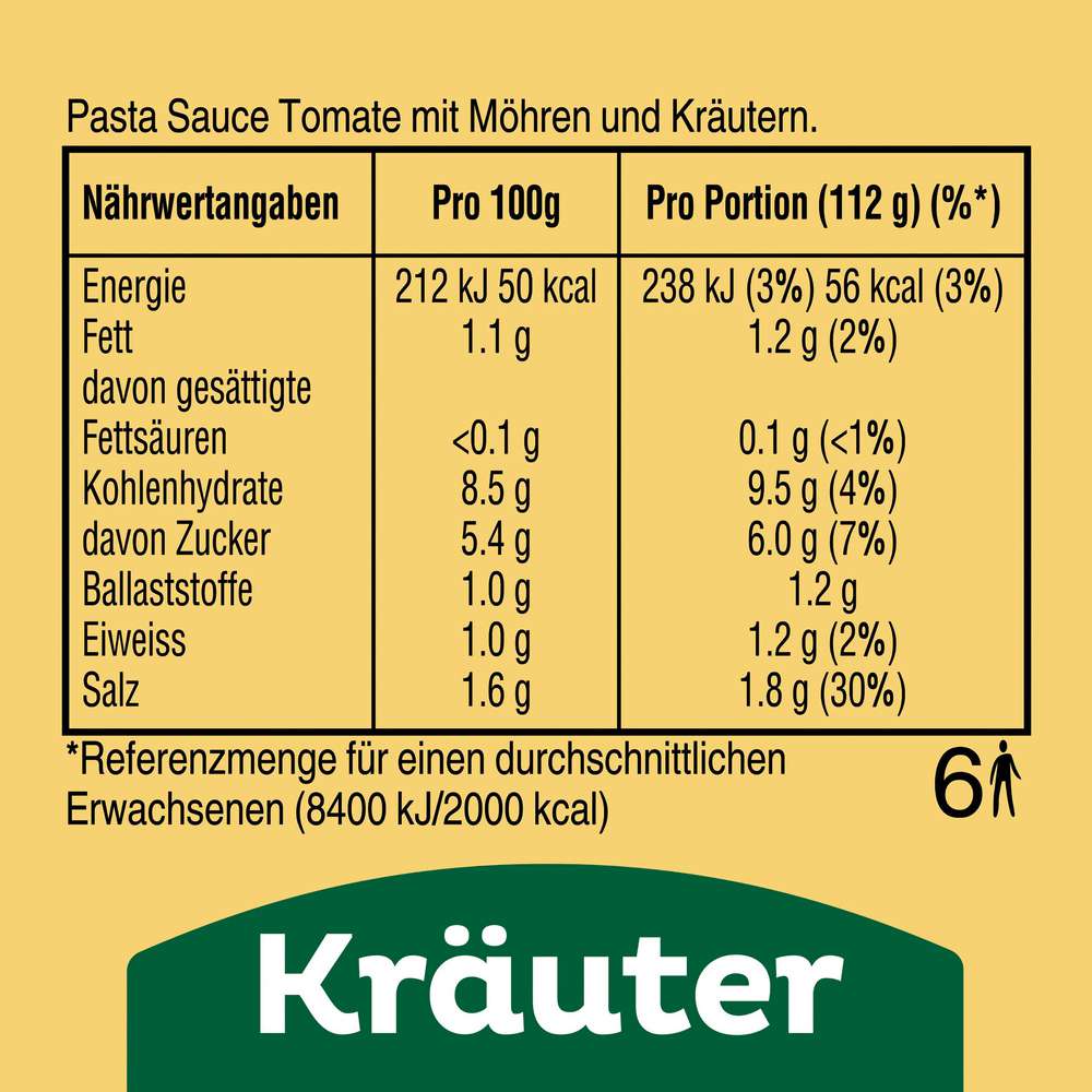 Produktabbildung Miracoli XXL Pasta Sauce, Kräuter