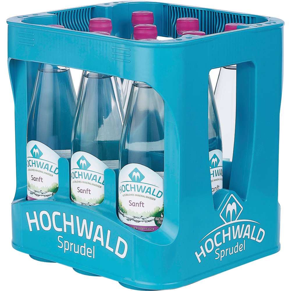 Produktabbildung Hochwald Mineralwasser, sanft (9x 0,750 Liter)