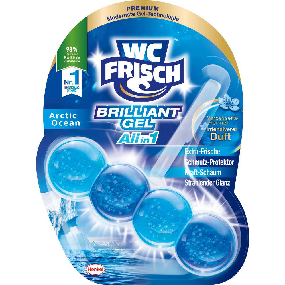Produktabbildung WC Frisch Duftspüler Brilliant Gel, Arctic Ocean