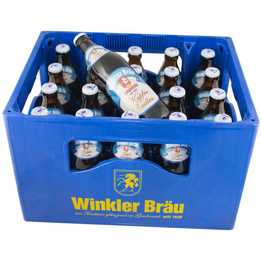 Produktabbildung Winkler Bräu Biermischgetränk, Kupfer Radler 2,6% (20x 0,500 Liter)