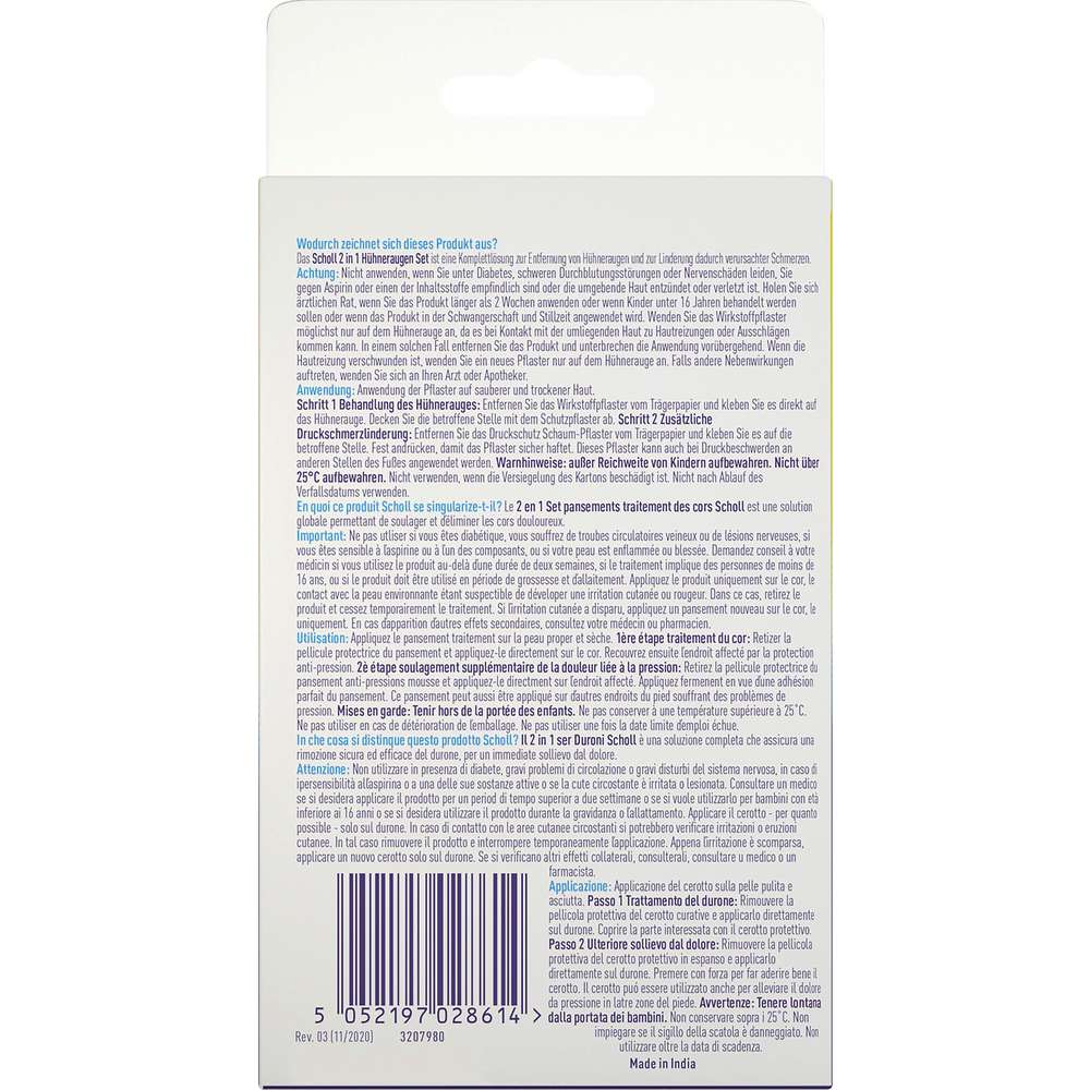 Produktabbildung Scholl Hühneraugen Set, 2in1