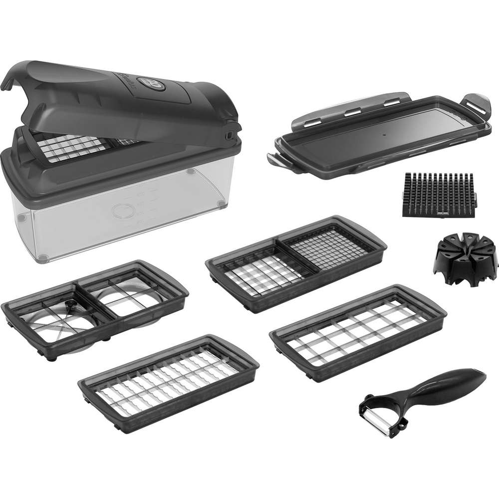 Produktabbildung Genius Nicer Dicer Plus schwarz, 11-teilig