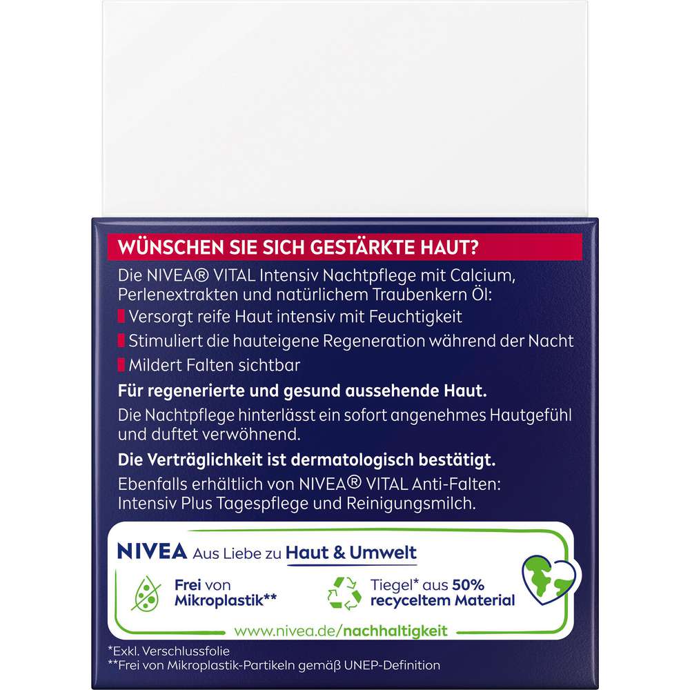 Produktabbildung Nivea Anti-Falten Vital Nachtpflege