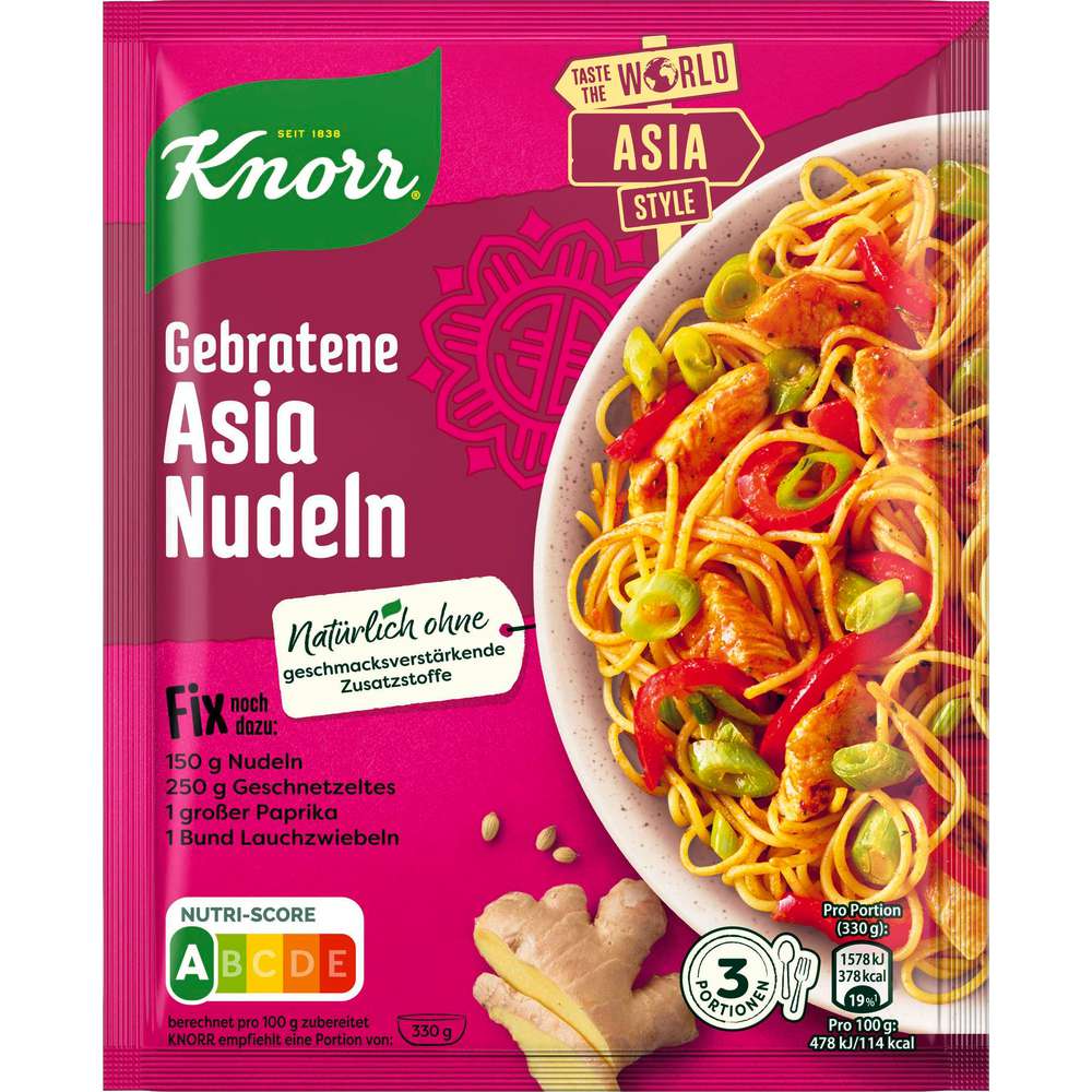 Produktabbildung Knorr Fix Würzmischung Gebratene Nudeln