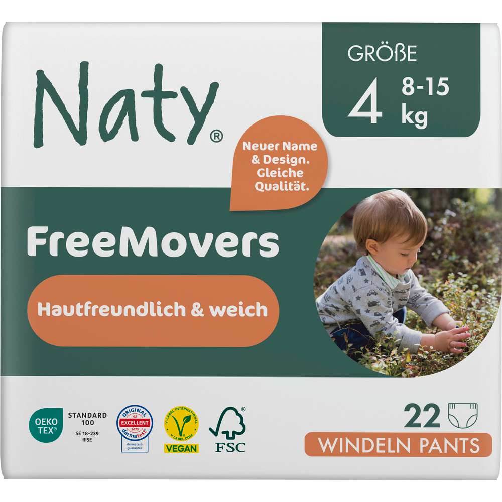 Produktabbildung Naty Eco Windeln 8-15kg, Gr. 4