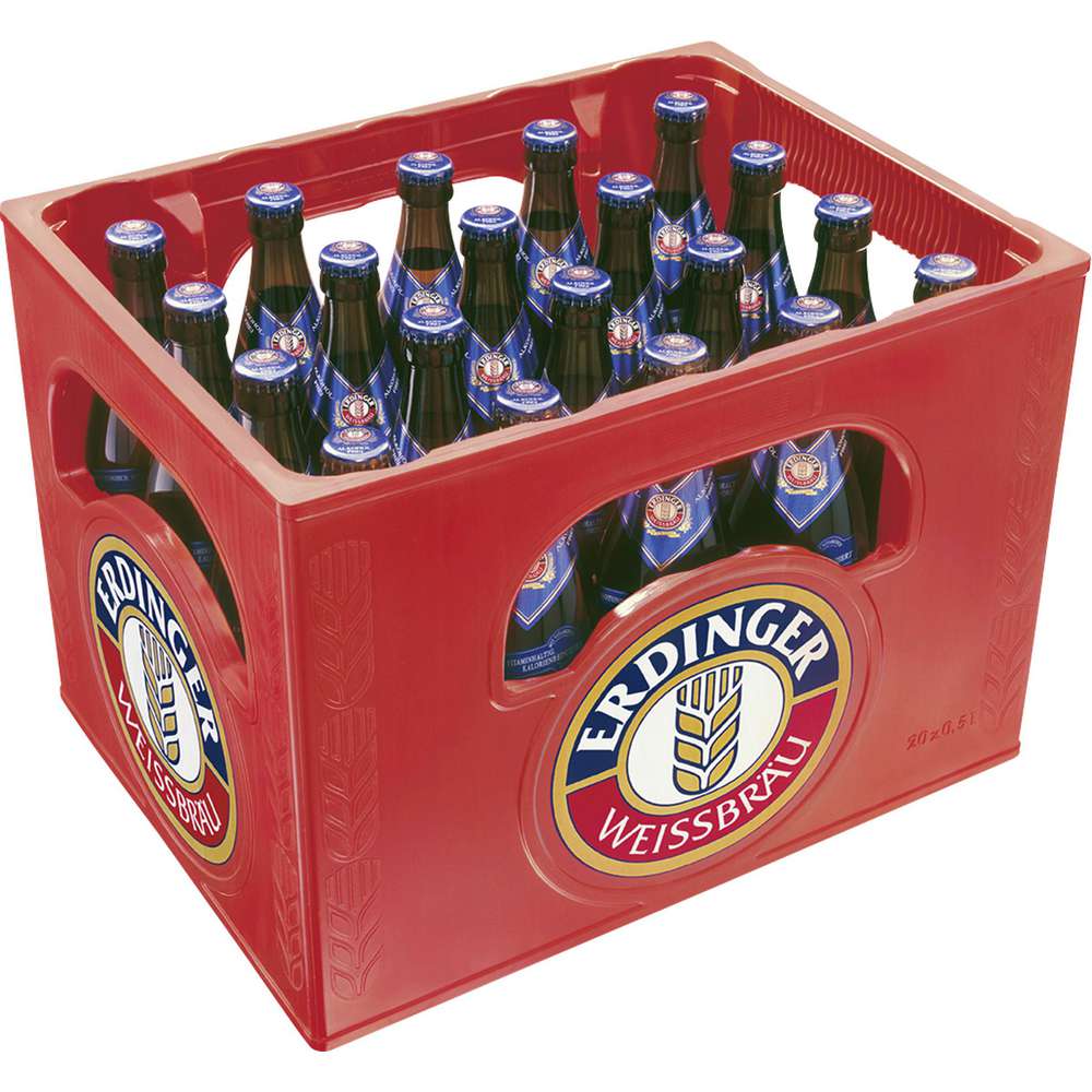 Produktabbildung Erdinger Weißbier, alkoholfrei (20x 0,500 Liter)