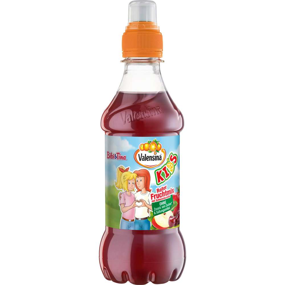 Produktabbildung Valensina Fruchtmix rot Saft Kids, mit Schwarzkarotte