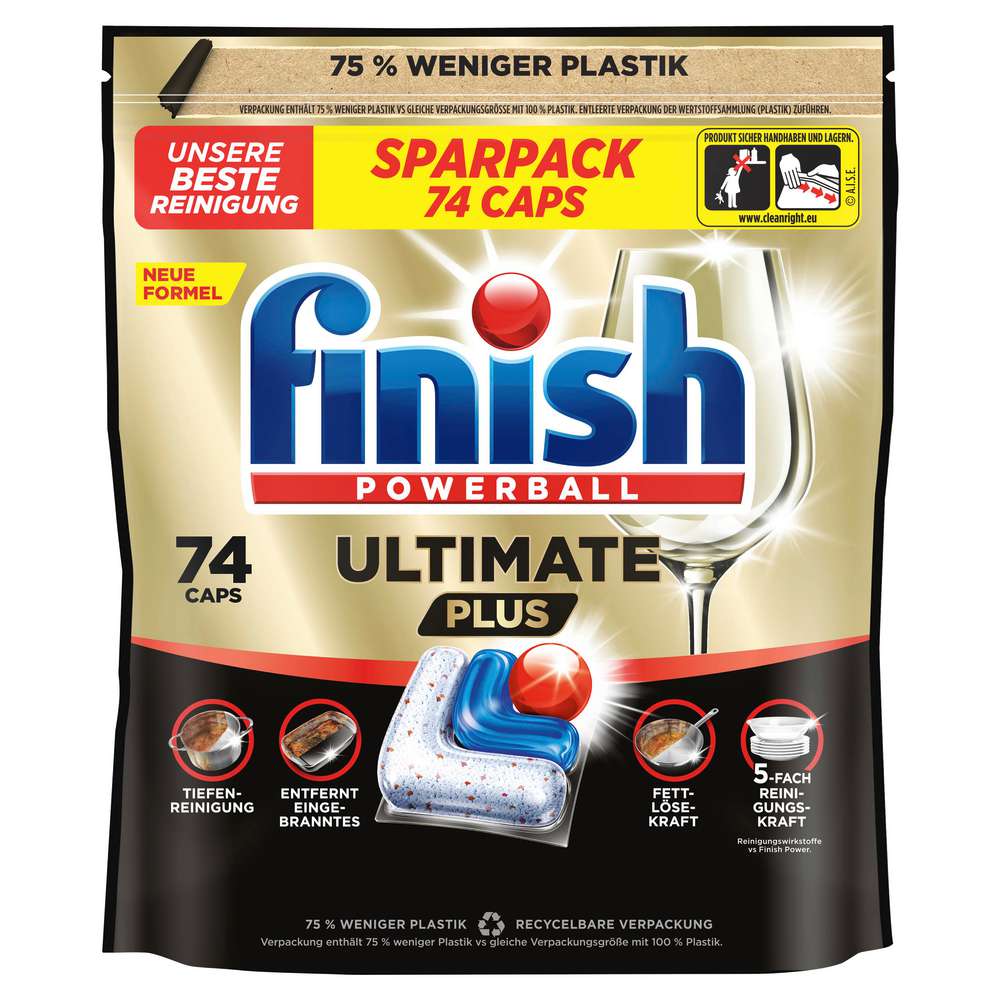 Produktabbildung Finish Spülmaschine-Caps Ultimate Plus Fresh