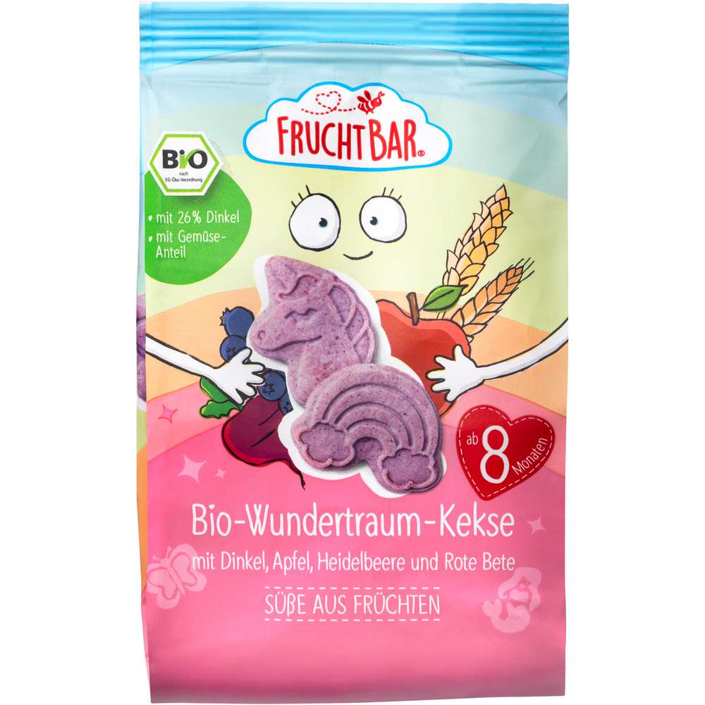 Produktabbildung Fruchtbar Bio-Wundertraum-Kekse mit Dinkel, Apfel & Heidelbeere
