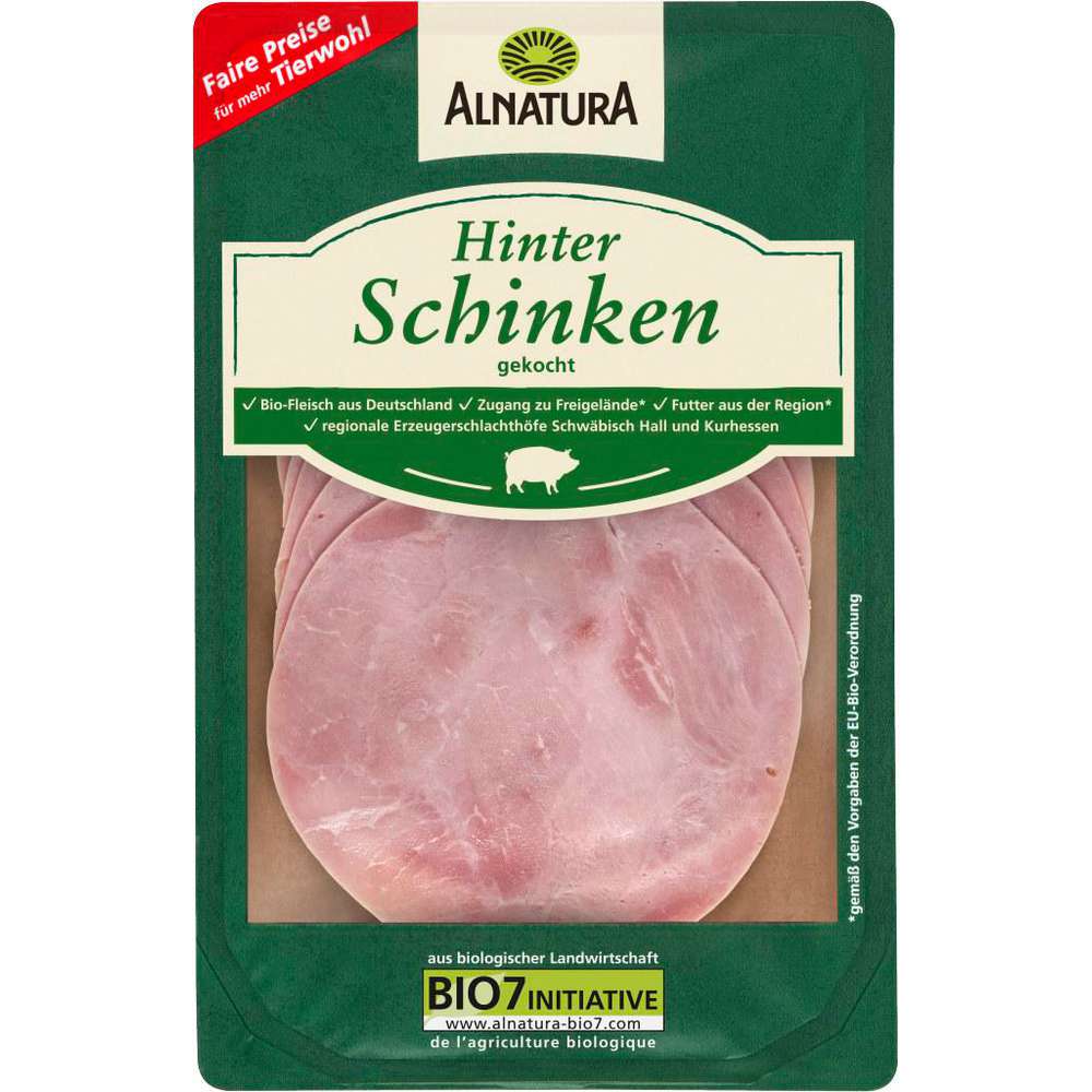 Produktabbildung Alnatura Bio Hinterschinken, gekocht 