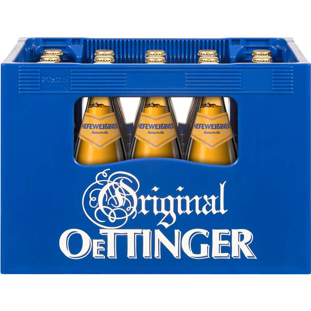 Produktabbildung Oettinger Weißbier, naturtrüb 4,9 % (20x 0,500 Liter)