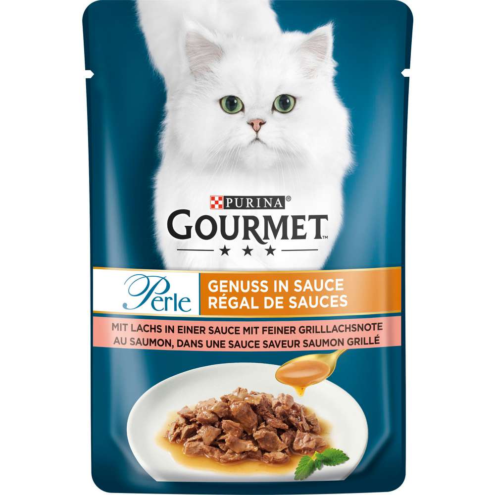 Produktabbildung Purina Katzen-Nassfutter Gourmet Perle, Lachs in Sauce