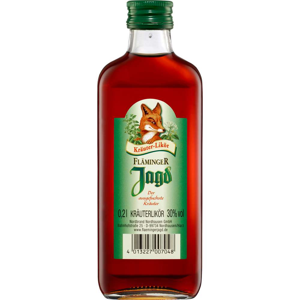 Produktabbildung Nordbrand Nordhausen Kräuter-Likör, Fläminger Jagd 30 %