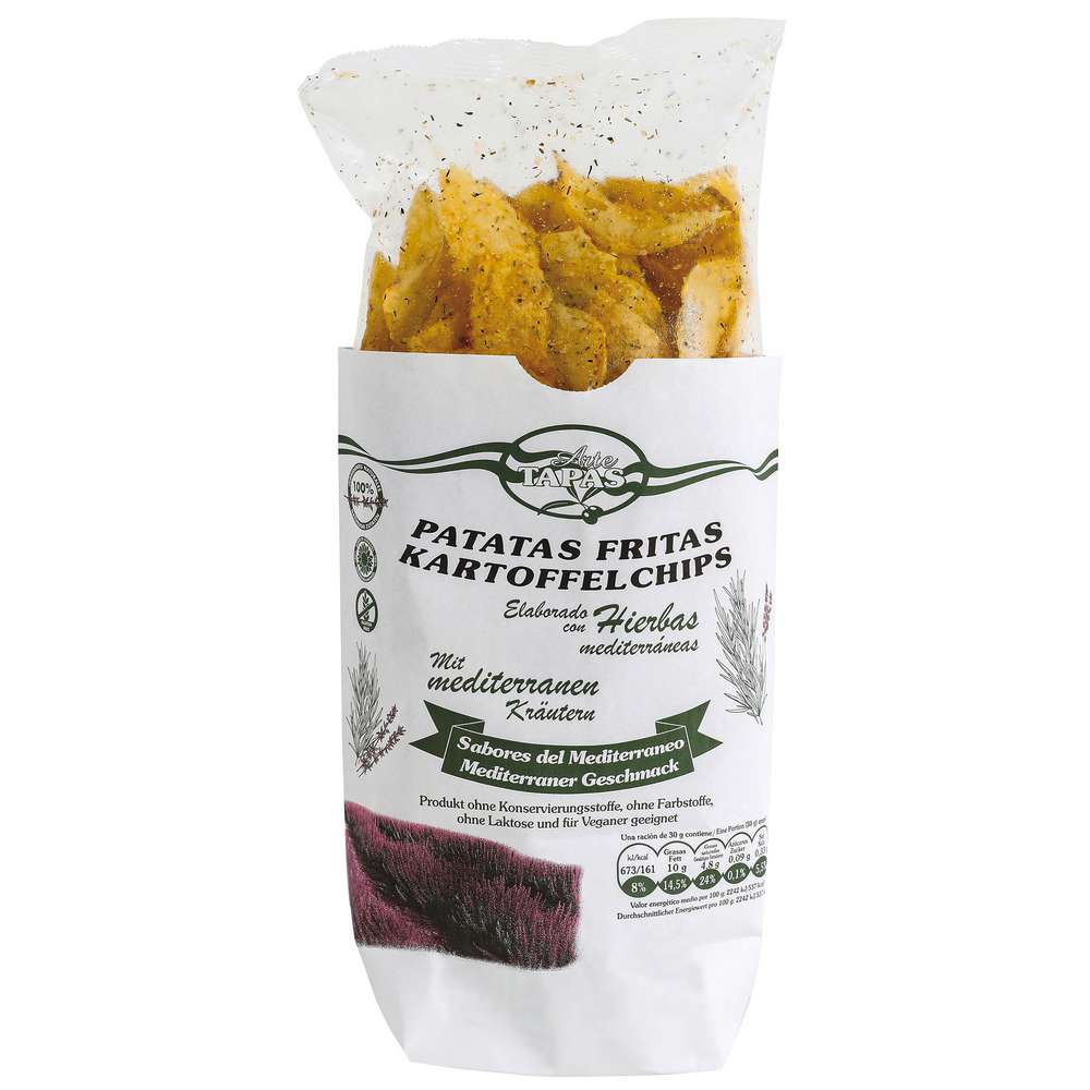 Produktabbildung Arte Tapas Kartoffelchips Kräuter