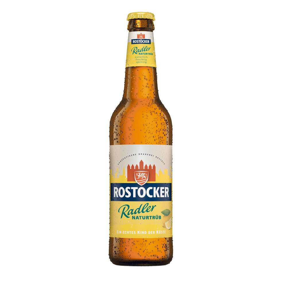 Produktabbildung Rostocker Biermischgetränk, Radler naturtrüb 2,5%