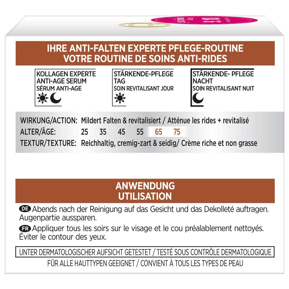 Produktabbildung L'Oreal Paris Nachtpflege-Creme Anti Falten Experte